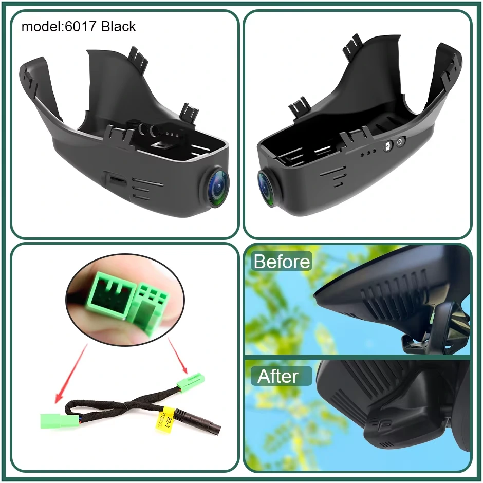 Cameră frontală Volvo S60 / S60L / S80L / V60, carcasă 6017, negru pe fundal alb [1]
