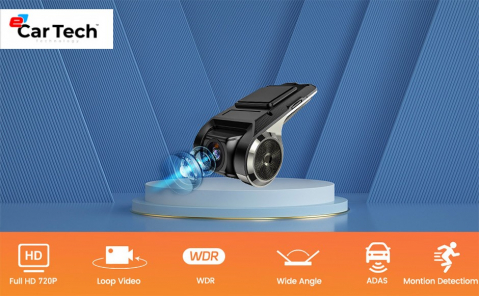 Cameră Auto DVR Compactă cu Înregistrare Full HD 720P, Design Discret și Funcții Inteligente – Compatibilă Android [7]