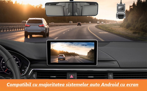 Cameră Auto DVR Compactă cu Înregistrare Full HD 720P, Design Discret și Funcții Inteligente – Compatibilă Android [11]