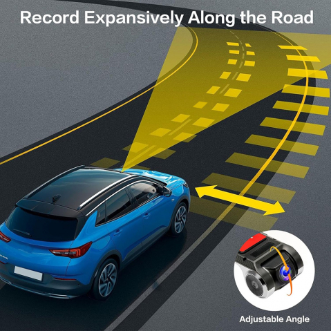 Cameră Auto DVR Compactă cu Înregistrare Full HD 720P, Design Discret și Funcții Inteligente – Compatibilă Android [8]