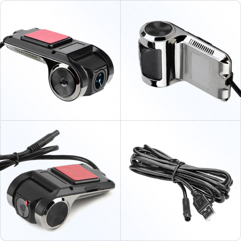 Cameră Auto DVR Compactă cu Înregistrare Full HD 720P, Design Discret și Funcții Inteligente – Compatibilă Android [2]