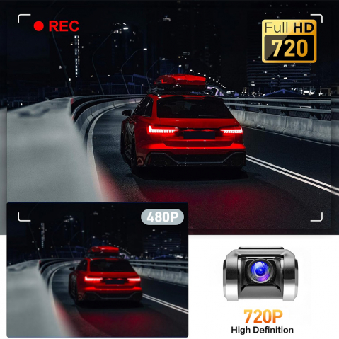 Cameră Auto DVR Compactă cu Înregistrare Full HD 720P, Design Discret și Funcții Inteligente – Compatibilă Android [4]