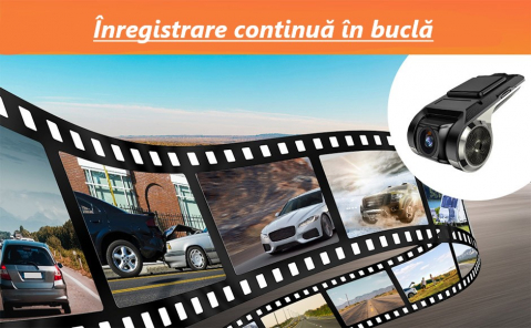 Cameră Auto DVR Compactă cu Înregistrare Full HD 720P, Design Discret și Funcții Inteligente – Compatibilă Android [5]