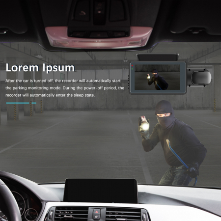 Camera Auto DVR, filmare interior exterior, Full HD 1080P, monitorizare parcare, ecran 3 inch [12]