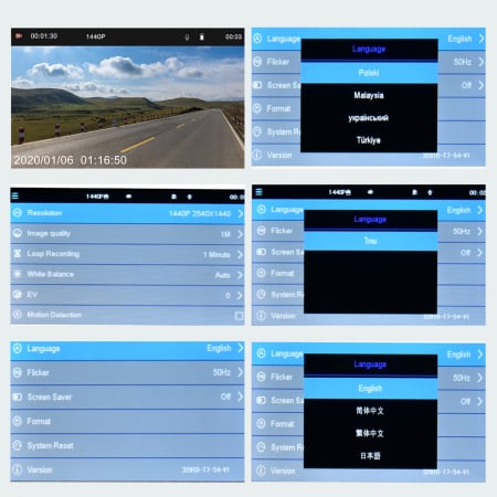 Camera Auto DVR, filmare interior exterior, Full HD 1080P, monitorizare parcare, ecran 3 inch [5]