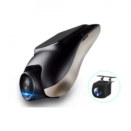Camera Trafic DVR - Cameră DVR auto, Înregistrare față-spate, Cameră marșarier, AHD 720P, AHD 1080P, Unghi 120 grade, DVR 2 în 1, Siguranță auto, Cameră trafic, DVR auto HD.