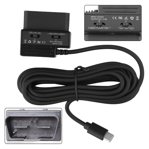 Camera DVR Inregistrare trafic 24/7 1080P FHD, cu cartela SIM 4G, GPS Integra, conexiune OBD 12/24V, control aplicatie Android/IOS, culoare negru [1]