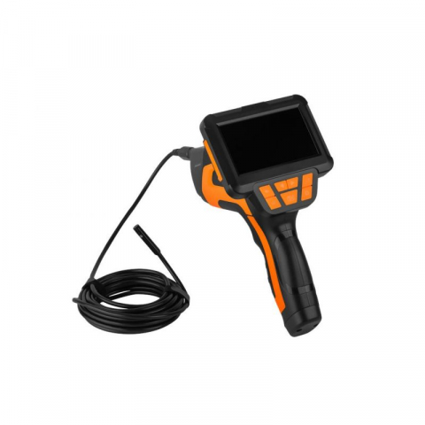 Camera Endoscop - Cameră Endoscopică 1080P, Ecran 4.3, 3000mAh, IP68, Cablu 5m, Sondă 8mm – Cameră Inspecție Profesională