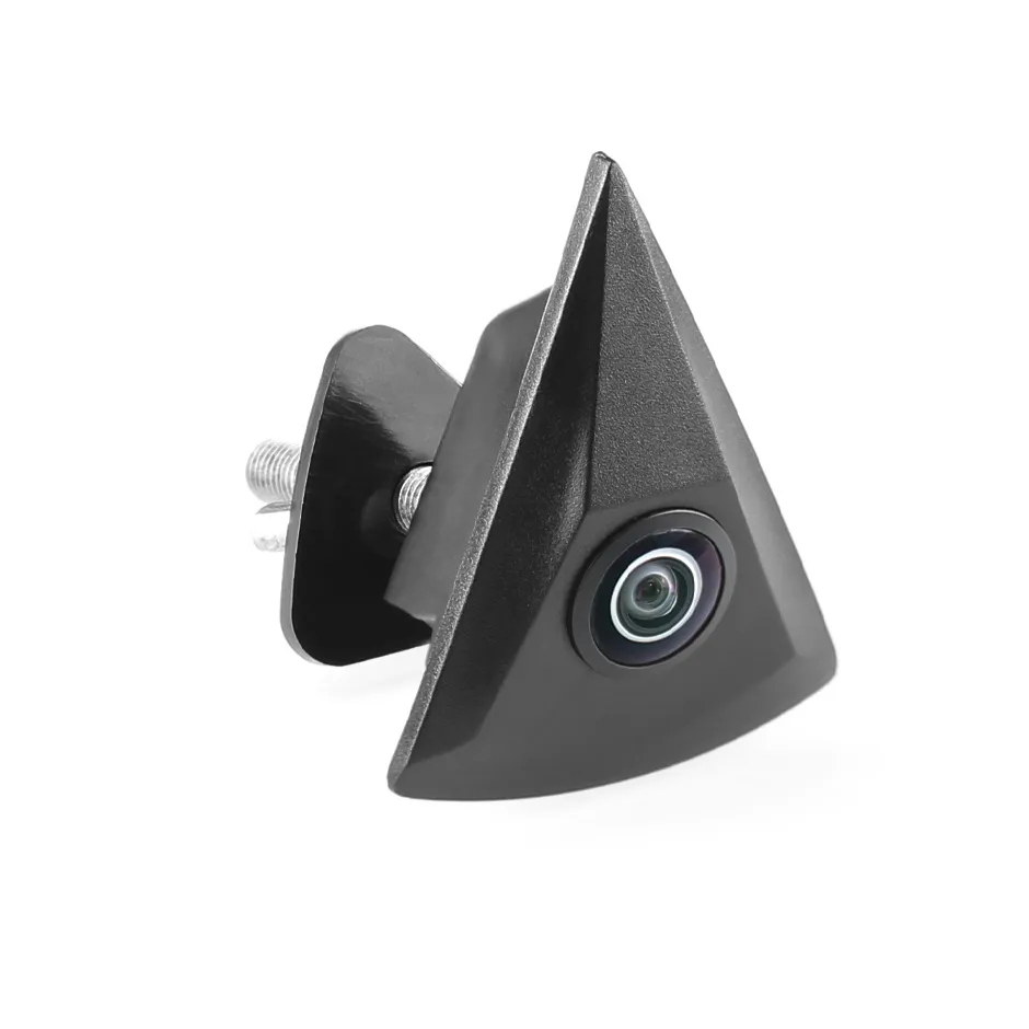 Cameră frontală AHD dedicată Volkswagen, montaj OEM în siglă, unghi 170°, rezistentă la apă și șocuri (IP68), compatibilă cu unități multimedia RCA [6]