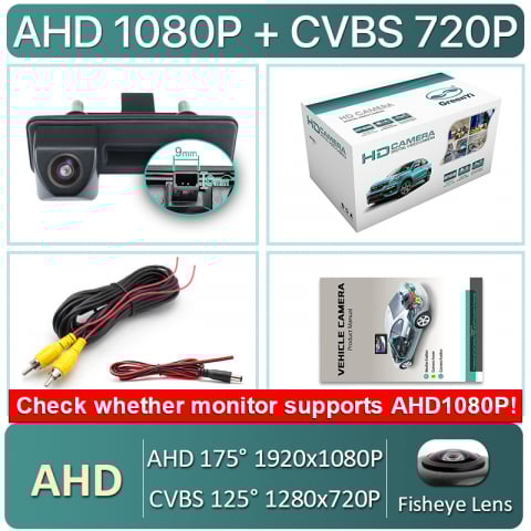 Camera marasarier AHD 1080p, unghi larg de 170° dedicata cu Starlight Nightvision pentru Skoda Octavia, Rapid, Fabia, Superb, Yeti, Roomster [9]