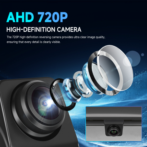 Cameră Marșarier AHD 720P cu Unghi de 145°, Night Vision Full Color [2]