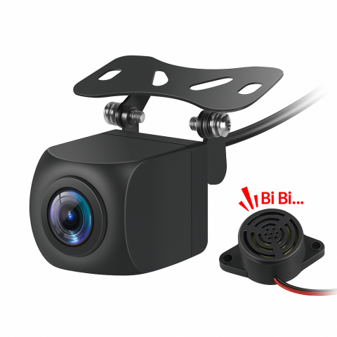 Camera Marsarier - Cameră Marsarier Auto AHD 1080P cu Alarmă Radar, Unghi Larg 145°, Rezistentă la Apă, Inteligentă AI – Cameră Video Spate pentru Parcare