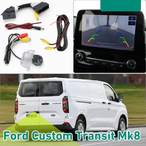 Camera marsarier dedicata Ford Transit MK8 C54 (2018-2024), AHD 720P Night Vision OEM FIT [3]