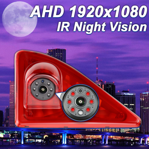 Cameră marșarier dedicată Renault Master / Opel Movano / Nissan NV400, AHD 1080P, unghi larg 170°, viziune nocturnă IR, compatibilă frână stop spate [5]