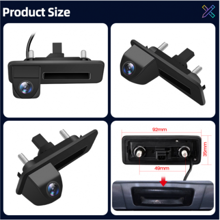 Camera Marsarier dedicata Skoda Octavia 2, Rapid, Fabia, Superb, Yetu, Roomster AHD, Unghi 120 grade cu Nught Vision 720P AHD [6]