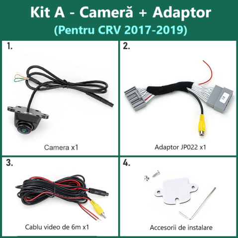 Camera marsarier HD,dedicata Honda Civic CRV (2011-2019),integrare OEM,vedere nocturna,unghi larg [1]