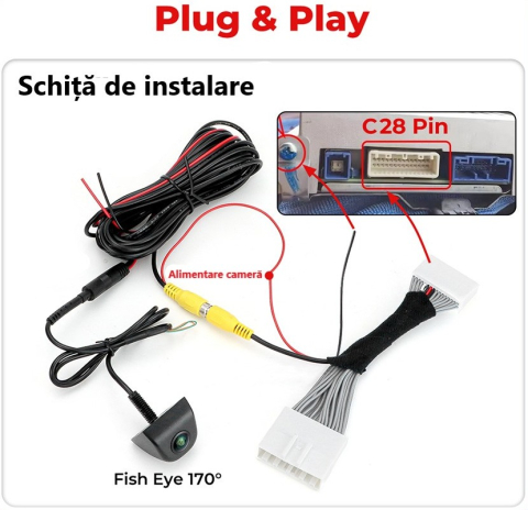 Camera marsarier HD,dedicata Mazda CX-5 (2017-2020),integrare OEM,vedere nocturna,unghi larg [4]