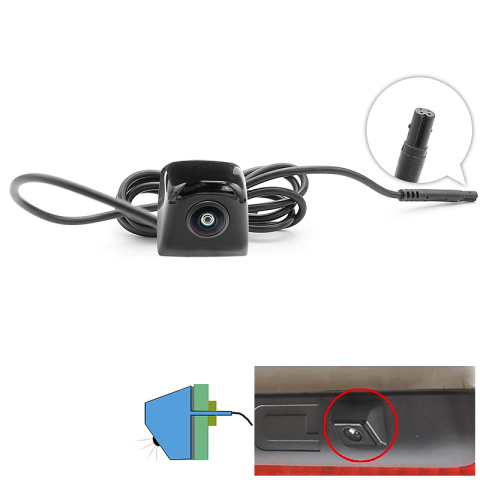 Cameră Auto HD cu Vedere Față/Spate, Unghi Larg și Linii Colorate pentru Parcare [2]