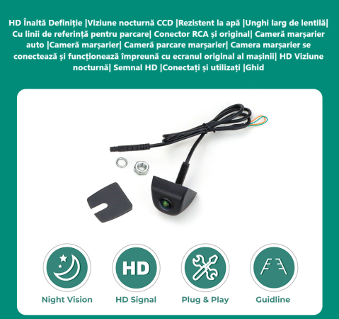 Camera marsarier HD,dedicata Renault Zoe BFM (2012 - 2020),integrare OEM,vedere nocturna,unghi larg [1]