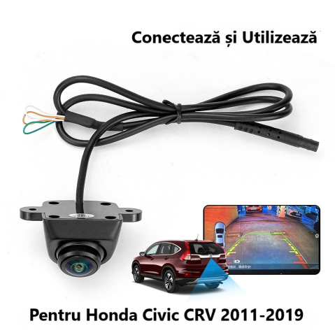 Camera marsarier HD,dedicata Honda Civic CRV (2011-2019),integrare OEM,vedere nocturna,unghi larg [4]