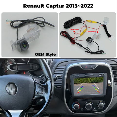 Camera marsarier HD, dedicata Renault Captur (2013-2022), integrare OEM,vedere nocturna,unghi larg [1]