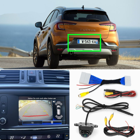 Camera marsarier HD, dedicata Renault Kadjar (2015-2020), integrare OEM,vedere nocturna,unghi larg [1]