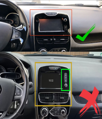 Camera marsarier HD, dedicata Renault Clio 4 IV (2012-2017), integrare OEM,vedere nocturna,unghi larg [2]