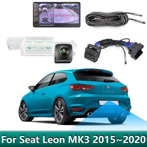 Camera Marsarier - Camera marsarier HD, dedicata Seat Leon MK3 (2015-2020), integrare OEM,vedere nocturna,unghi larg
