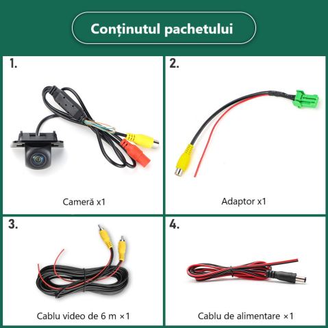 Camera marsarier HD, dedicata Suzuki Jimny (2018-2023), integrare OEM,vedere nocturna,unghi larg [5]