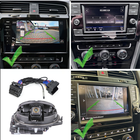 Camera marsarier HD, dedicata VW Golf MK7 (2012-2019), integrare OEM,vedere nocturna,unghi larg [2]