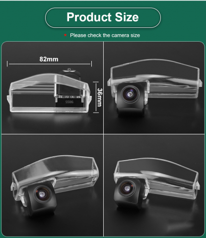 Cameră Marșarier AHD 720P/CVBS unghi 170° Mazda 3 BK BL 2003–2013, Mazda 2 DE 2007–2015 [4]