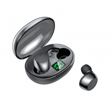 Casti Wireless - Casti wireless pentru iPhone, Xiaomi, Huawei, Sport, Bluetooth 5.3, TWS, Stereo, Display digital