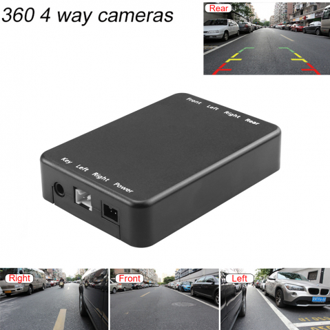 Comutator Video Auto 4 Canale – Vedere 360°, Față-Spate-Stânga-Dreapta, asistență la parcare, sistem de comutare automată pentru camere auto [1]