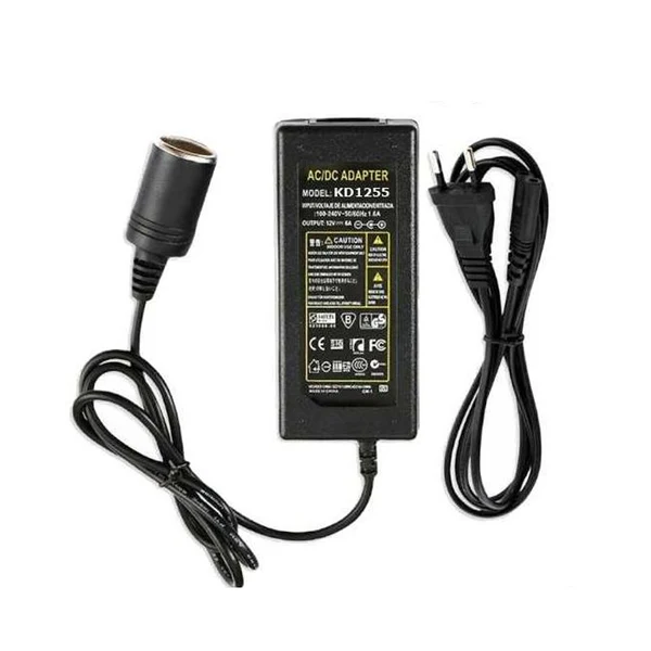 Invertoare auto - Convertor de tensiune 230V la 12V cu priza pentru bricheta auto - Alimentare rapida si sigura