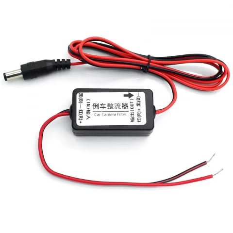 Camera Marsarier - Filtru Redresor pentru Cameră Marșarier – Eliminare Interferențe, Compatibil cu 12V, cu mufa Plug&Play