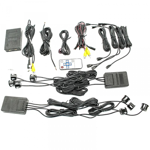 Kit 8 Senzori parcare fata/spate – Afisare pe ecran navigatie/ecran, conexiune dubla RCA pentru camera FATA/SPATE PREMIUM 2025 [7]