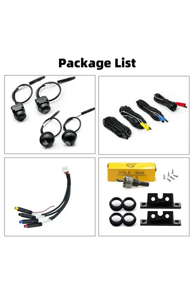 Kit cameră auto 360° cu 4 camere Full HD 1080p/720p, vedere panoramică, vedere nocturnă [2]