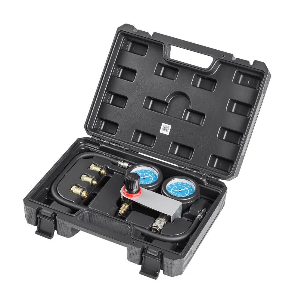 Kit testare compresie cilindri auto, manometru dublu, set complet cu adaptoare universale [2]