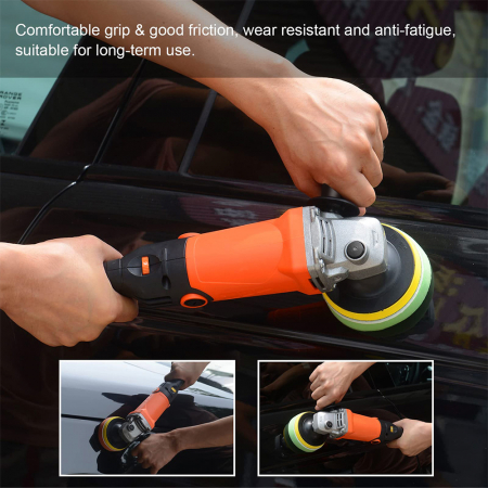 Masina de lustruit si polisat eCarTech, 1200 W, 100 mm, turatie reglabila 0-8000 RPM, variator de viteza [5]