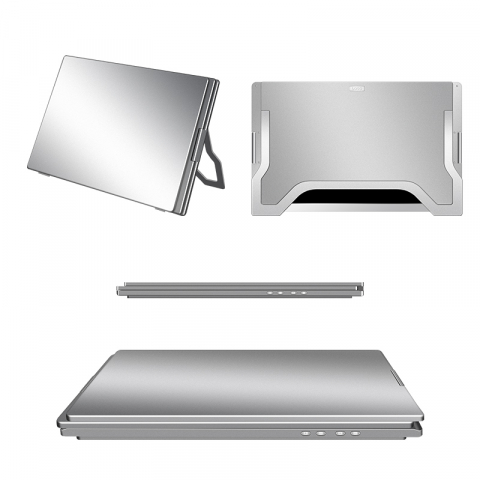 Monitor dublu, Portabil 16 inch IPS S900, 1920x1200 FHD, USB-C, 100% sRGB, Compatibil Windows & Mac – Ideal pentru Laptopuri 12-18.5" [3]