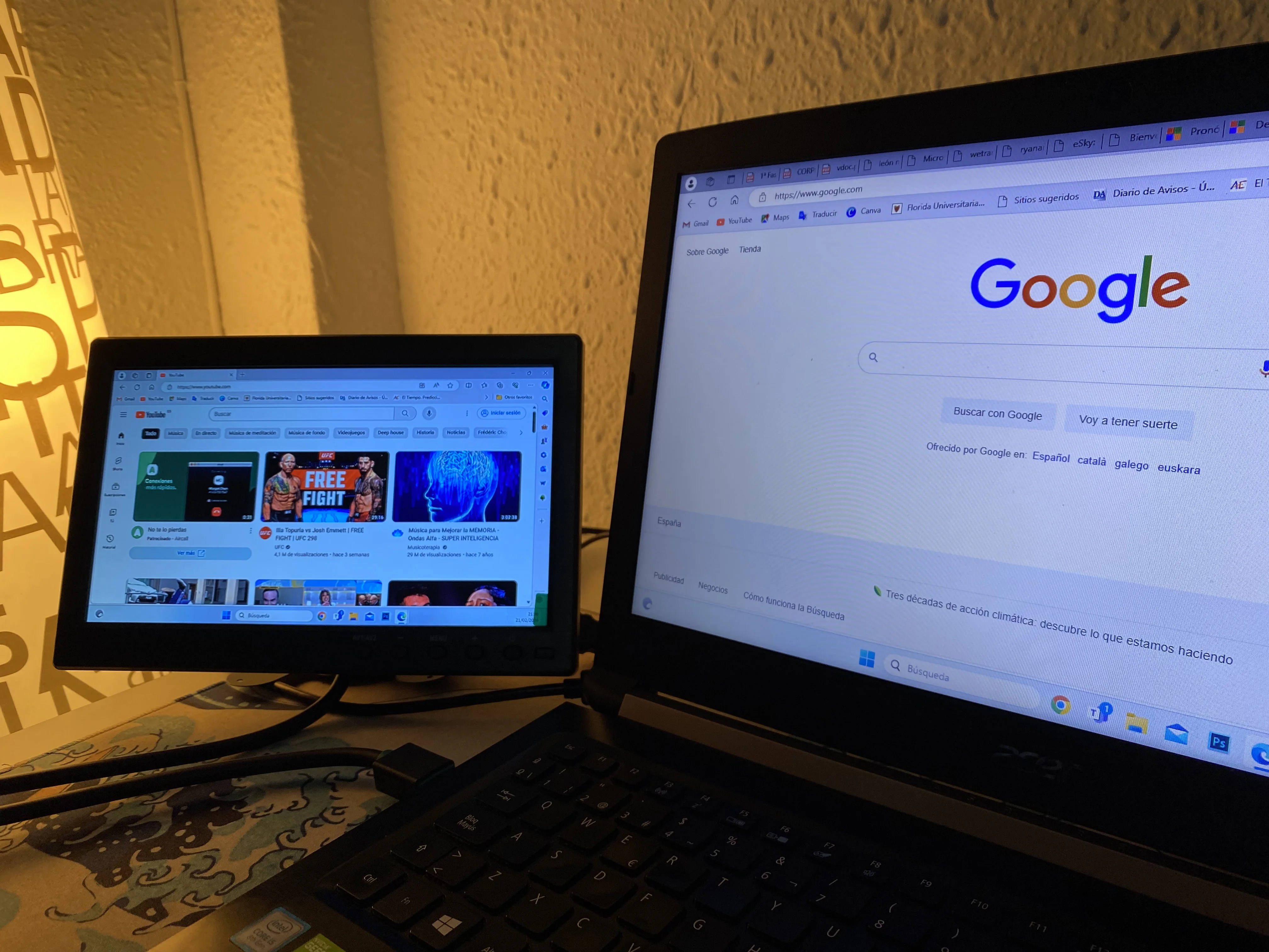 Monitor LCD HD ecran 10.1 Inch, conexiunie HDMI, VGA, RCA audio video, USB, difuzoare incorporate [2]