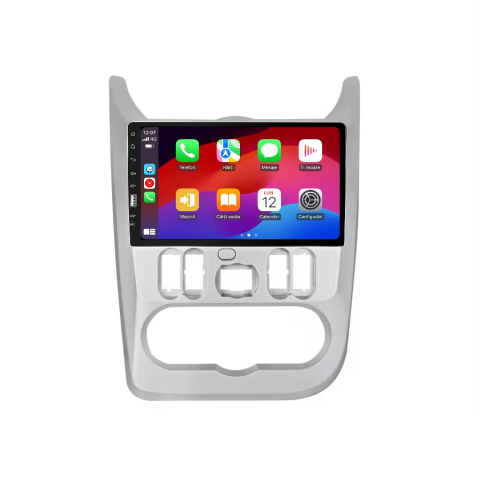 Toate Produsele - Navigatie MP5 Player Dacia Logan/Duster/Sandero (2009-2012) Ecran 9 Inch CarPlay Wireless si Rama Dedicata