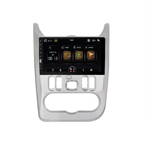 Navigatie MP5 Player Dacia Logan/Duster/Sandero (2009-2012) Ecran 9 Inch CarPlay Wireless si Rama Dedicata [1]