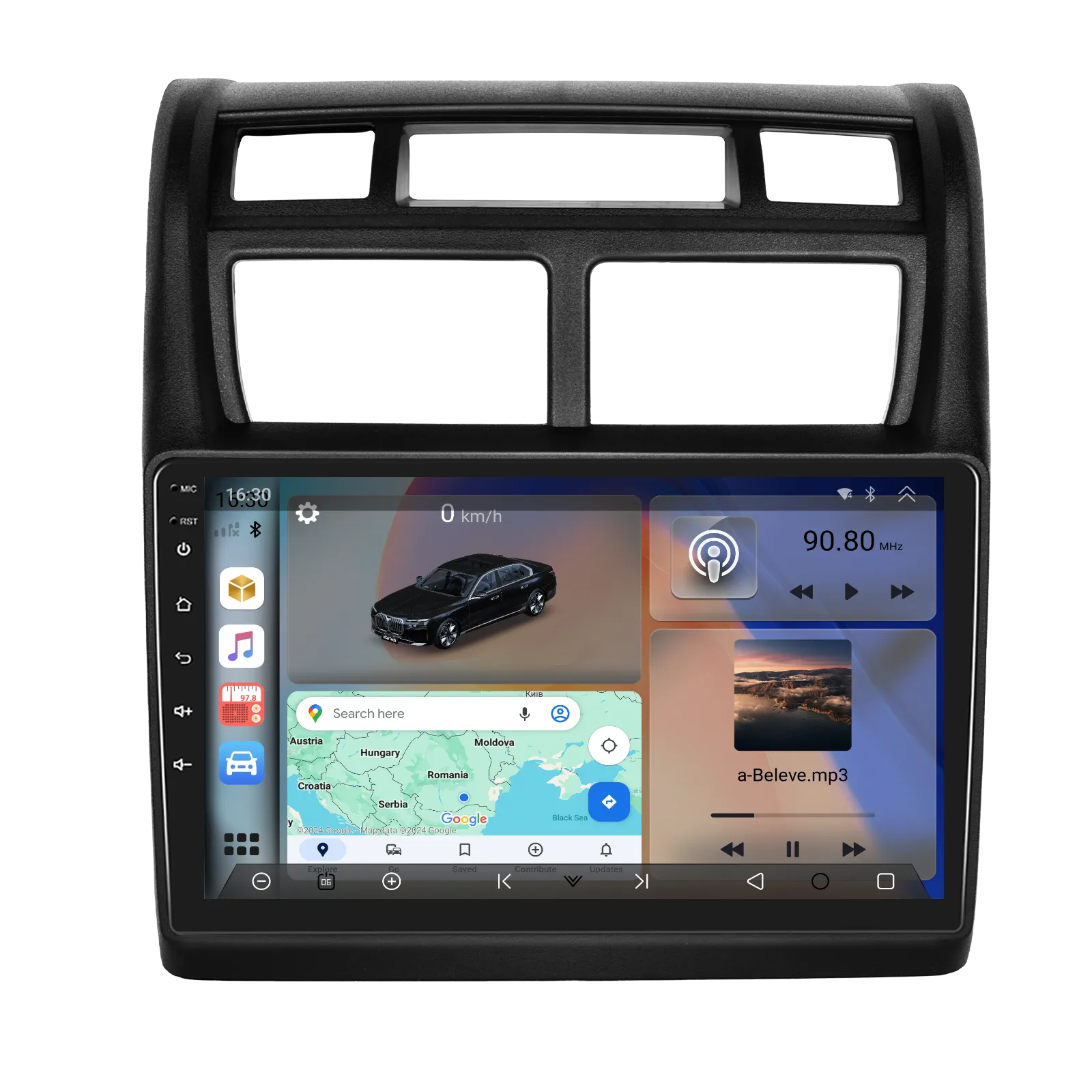 Kia Sportage (2007-2013) - Navigatie 2K QLED Kia Sportage (2007-2013), 4 GB RAM, SLOT SIM 4G, DSP, CarPlay si Android Auto ecran 9.36 inch