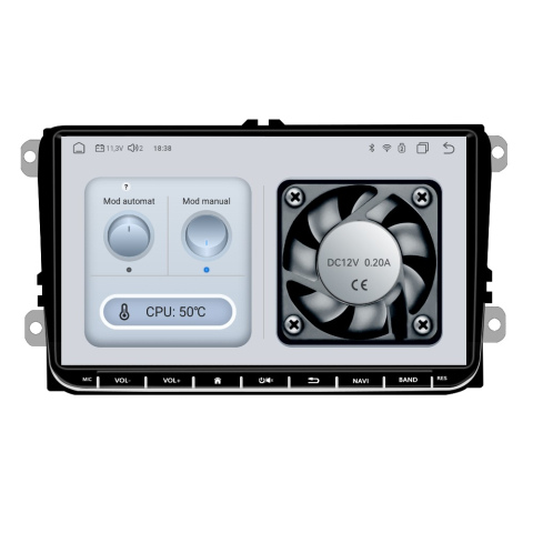 Navigatie Volkswagen|Skoda|Seat cu Android 13, Carplay, 4GB RAM 64GB ROM DSP, SIM 4G, Ecran de 9 inch, dedicata Golf 5, Golf 6, Jetta, Passat B6, CC, B7, Polo, Tiguan, Touran, Skoda, Seat [4]