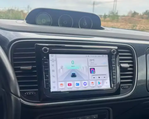 Navigatie Volkswagen|Skoda|Seat cu Android 13, Carplay, 4GB RAM 64GB ROM DSP, SIM 4G, Ecran de 9 inch, dedicata Golf 5, Golf 6, Jetta, Passat B6, CC, B7, Polo, Tiguan, Touran, Skoda, Seat [6]