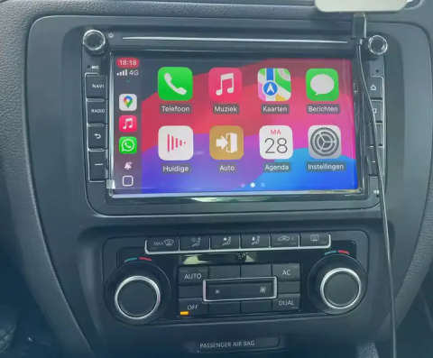 Navigatie Volkswagen|Skoda|Seat cu Android 13, Carplay, 4GB RAM 64GB ROM DSP, SIM 4G, Ecran de 9 inch, dedicata Golf 5, Golf 6, Jetta, Passat B6, CC, B7, Polo, Tiguan, Touran, Skoda, Seat [5]