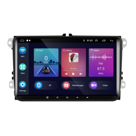Passat B7 (2011-2015) - Navigatie Volkswagen|Skoda|Seat cu Android 11, Carplay, 2GB RAM 32GB ROM, Ecran de 9 Inch, dedicata Golf 5, Golf 6, Jetta, Passat B6, CC, B7, Polo, Tiguan, Touran, Skoda, Seat