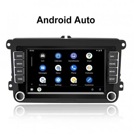 Navigatie Volkswagen|Skoda|Seat cu Android 13, Carplay, 2GB RAM 32GB ROM, Ecran de 7 Inch, dedicata Golf 5, Golf 6, Jetta, Passat B6, CC, B7, Polo, Tiguan, Touran, Skoda, Seat [2]