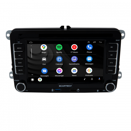 Navigatie Volkswagen, Skoda, Seat cu Android 13, Carplay, 2GB RAM 64GB ROM, Ecran de 7 Inch, dedicata Golf 5, Golf 6, Jetta, Passat B6, CC, B7, Polo, Tiguan, Touran, Skoda, Seat RESIGILAT [3]